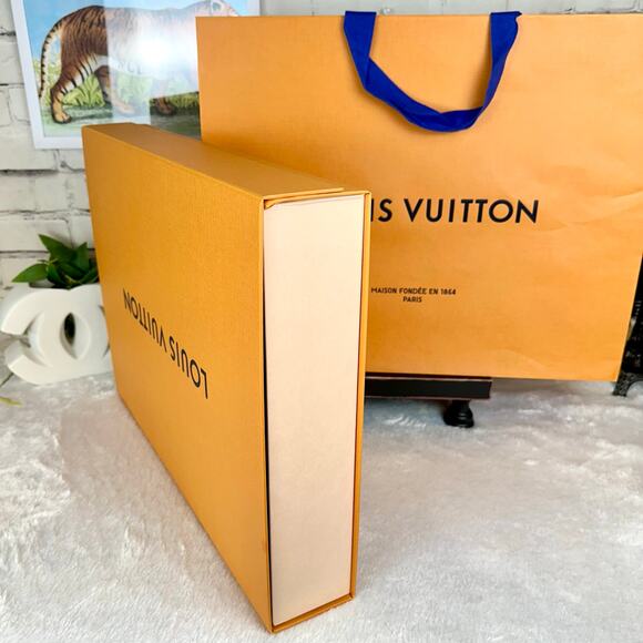 Louis Vuitton Large Magnetic Closure Storage Box and Shopping Bag Set NEW - Picture 2 of 7